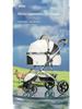 BelloLD11 Luxury High-View Pet Stroller: Detachable, Foldable Aluminum Alloy for Cats and Dogs