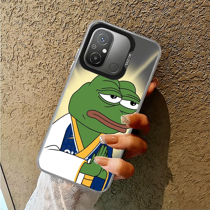 Funny Sad Forg P-Pepe Meme Shockproof Phone Case for Xiaomi Poco X7 X6 X5 X3 Pro F7 Ultra M8 Redmi 15C 15 14C 13C 12C 10C 13 12