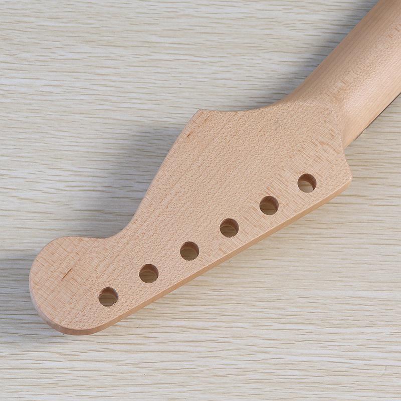 Linkshändiger ST E-Gitarrenhals mit Palisandergriffbrett, 22 Bünden, Ahorn Mattlackiert - DIY-Zubehör