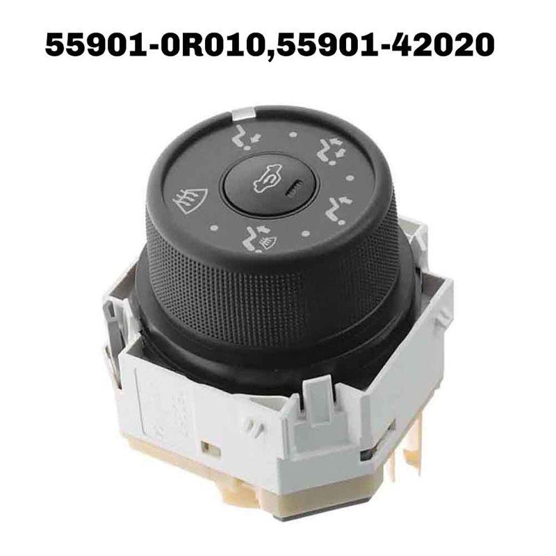 Easy Use For Toyota RAV4 2006-2012 Replacement A/C Mode HVAC Control Switch& Knob 55901-0R010, 55901-42020 Control Unit Position