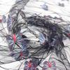 High Quality Black Transparent Blue 3D Butterfly Flower Lace Mesh Fabric Wedding Dress Fashion Costume Designer Embroidery Tulle