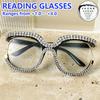Rhinestone Oversized Reading Glasses Fashion Reading Glasses for Women Men From +1.0 To +4.0