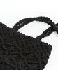 Maia Handcrafted Macrame Shoulder & Tote Bag - Black
