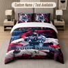 Set Biancheria da Letto 3 Pezzi Kendrick Lamar, Testo Personalizzato con Nome, 1 Copripiumino e 2 Federe per Camera da Letto