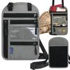 Aueye Passport Security Large Nylon Travel Bag Case, Neck-Mounted Pouch, Anti-Skimming, Convenient, Lightweight, Multifunctional, Capacity,