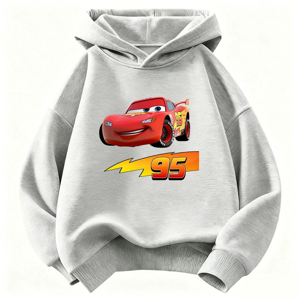 Cars Lightning McQueen Boys' Casual Cartoon Hoodie