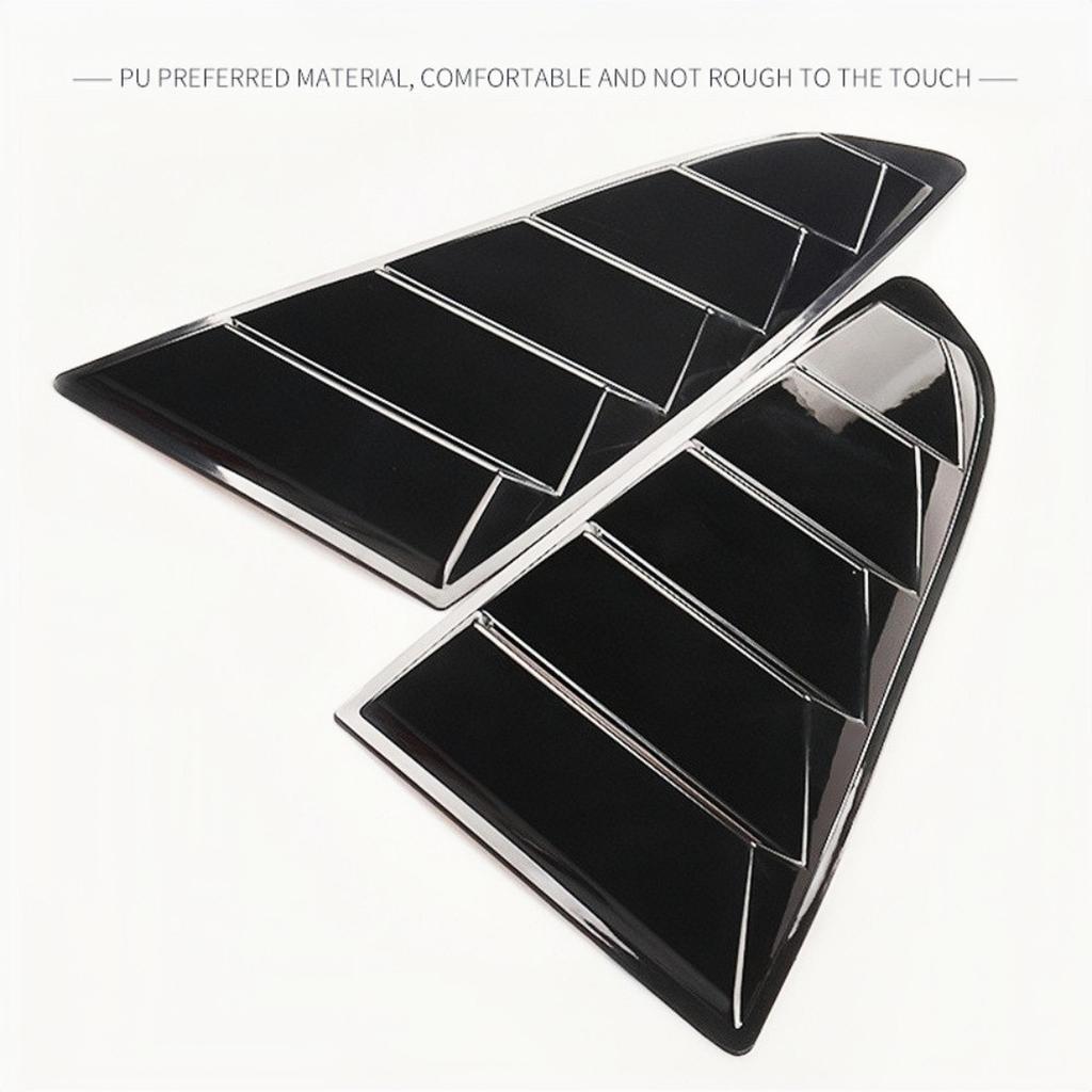 Rear Quarter Window Louvers Side Air Vent Cover Windshield Fit For Ford Mustang 2015-2025 Car Accessories Modified Window Blinds