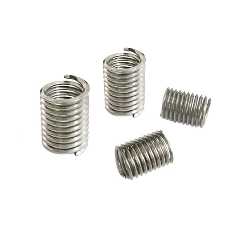 304 Stainless Steel Helical Threaded Insert Wire Protection Sleeve, Tail-less, M2.5 M6 M12