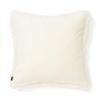 Poszewka na poduszkę z futra Francfranc, 45cm x 45cm, Kość słoniowa (E-010)