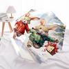 1pc Winter Wonderland Rabbit Umbrella: Auto Open Close, Portable 3-Fold Design, 8-Bone Iron Frame, Outdoor Festival Gift for Fans, Travelers, Daily Us
