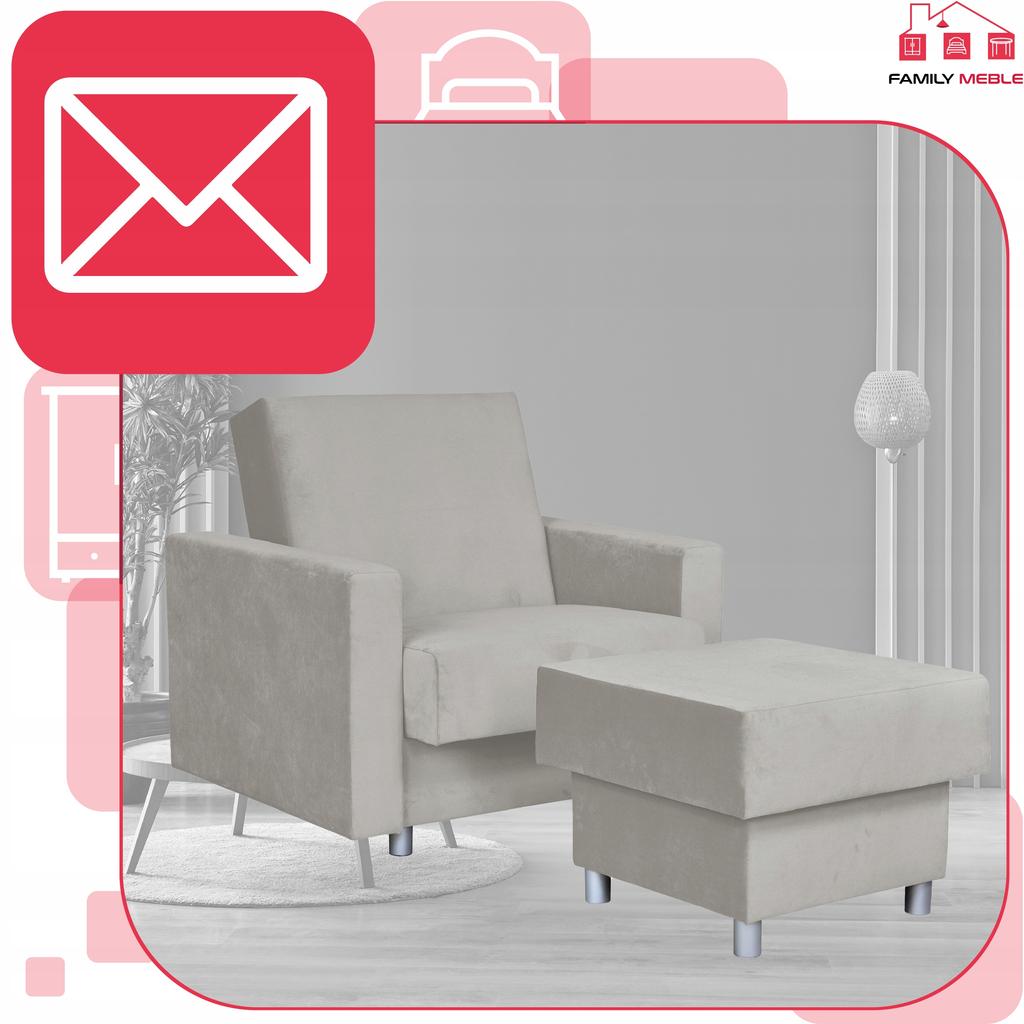 Alicja Reclining Armchair with Sleeping Footrest and Storage Family Meble