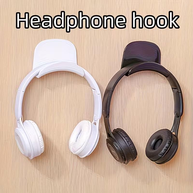 Wandmontierter Kopfhörerständer Haken Gaming-Headset-Halter Schreibtisch Wandmontage Aufhänger für Kopfhörer Controller Starker Klebstoff Platzsparend Organizer