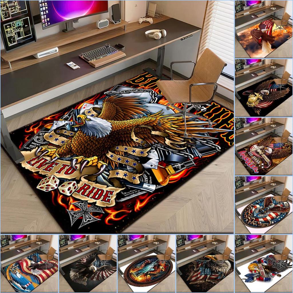1pc American Eagle Carpet Rug for Living Room Bedroom Home Sofa Decoration,Kids Play Non-slip Floor Mat