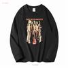 Maglietta The Runaways Nera per Fan B101014 vintage Lavata Comoda abbigliamento firmato Versatile Leggermente Morbida Casual