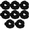 New Polka Dot Hair Ties Rope Women Large Size Heart Bowknot Printed Scrunchies Grey Black Hairband Ponytail Holder Headwear