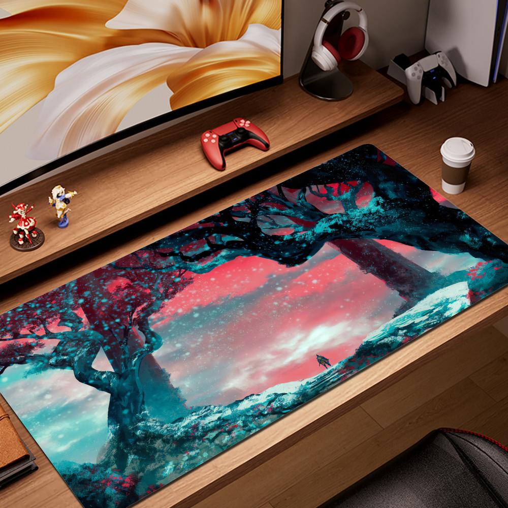 Shadows Die Twice Computermousepad Sekiro Gaming-Mauspad Groß 900x400 Mauspads Gamer XXL Teppich PC-Schreibtischmatte Tastaturteppich