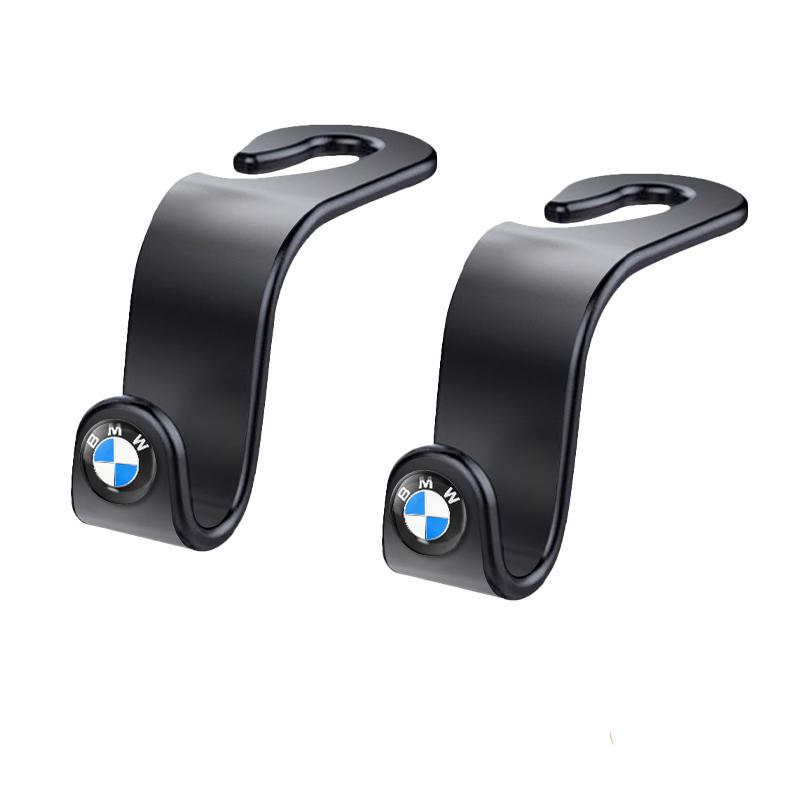 Car Headrest Hooks Hanger Bags Seat Back Organizer Holder Clips Auto Fastener Hooks For BMW Series i3 i4 G07 G06 G05 G02 G01 F48
