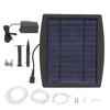 Yousheng 1 Set Fish Tank Oxygen Pump Large Air Volume Low Noise Compact Size High Power Simple Installation Increase Oxygen Plastic Solar Air Pump Kit