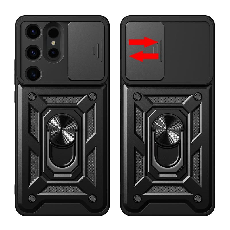 Rüstungsfall für Samsung Galaxy S24 Ultra S23 FE S22 Plus S21 S20 Note 20 Ultra Schutzhülle Ring Magnethalter Business Vollschutzabdeckung