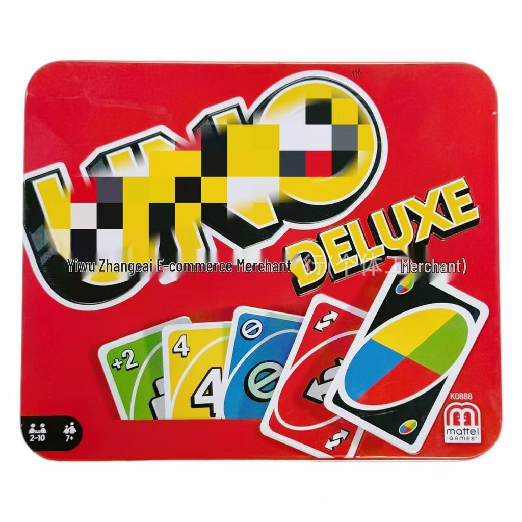UNO Waterproof Tin Box Series: Popular Board Game Cards for Team Building & Family Gatherings