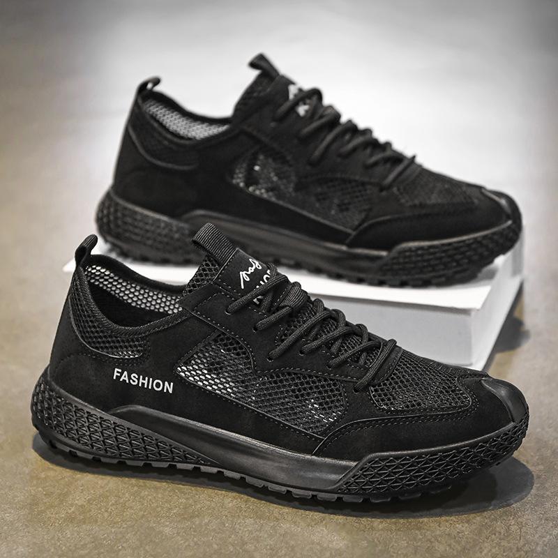 Men's Shoes New Summer Breathable Mesh Sports Leisure Thin Light Soft Sole Work Hard
