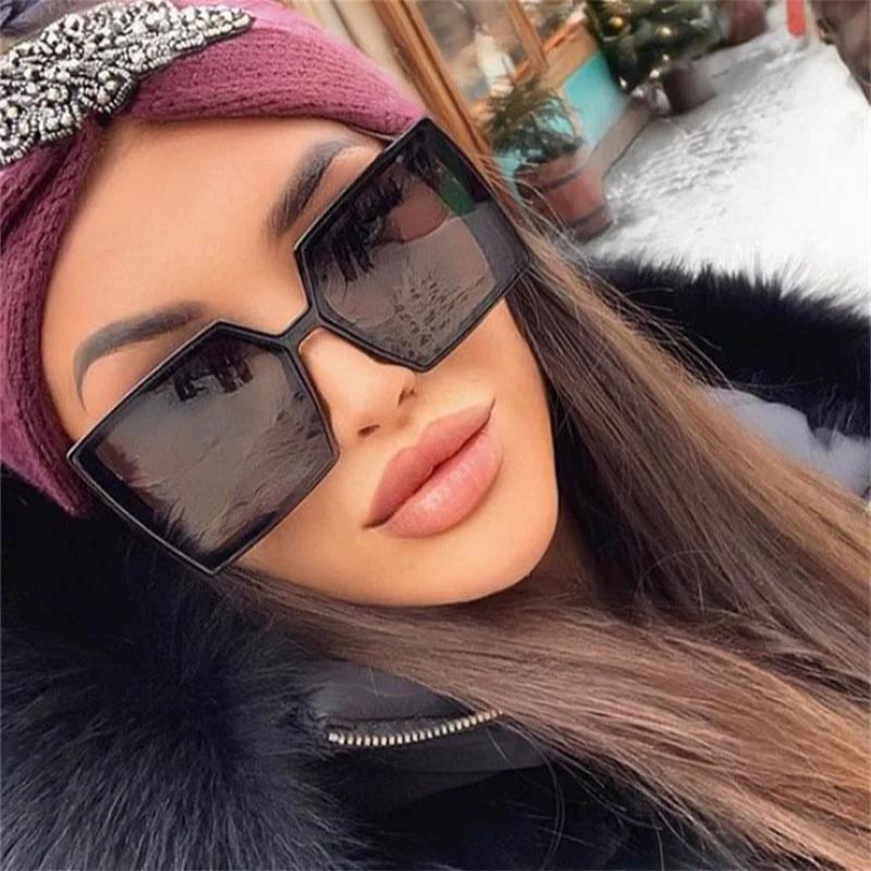 Square Sunglasses Women Oversized Sunglasses Women High Quality Women Bicycling Travelling Eyewear Big Frame Shades