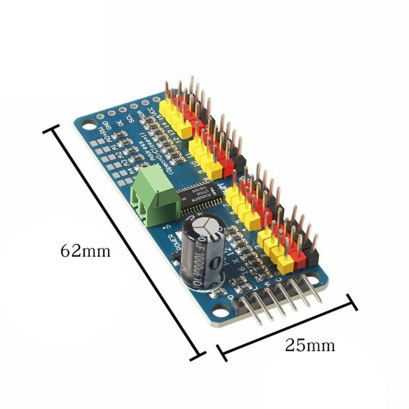 16 Channel 12 Bit PWM Servo Driver I2C Interface PCA9685 for SG90 Industrial Servo Shielding Module Replacement