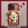 Applicable to Honor X7E leather mobile phone case X8D hat panda Honor600Lite hand rope X70 soft case