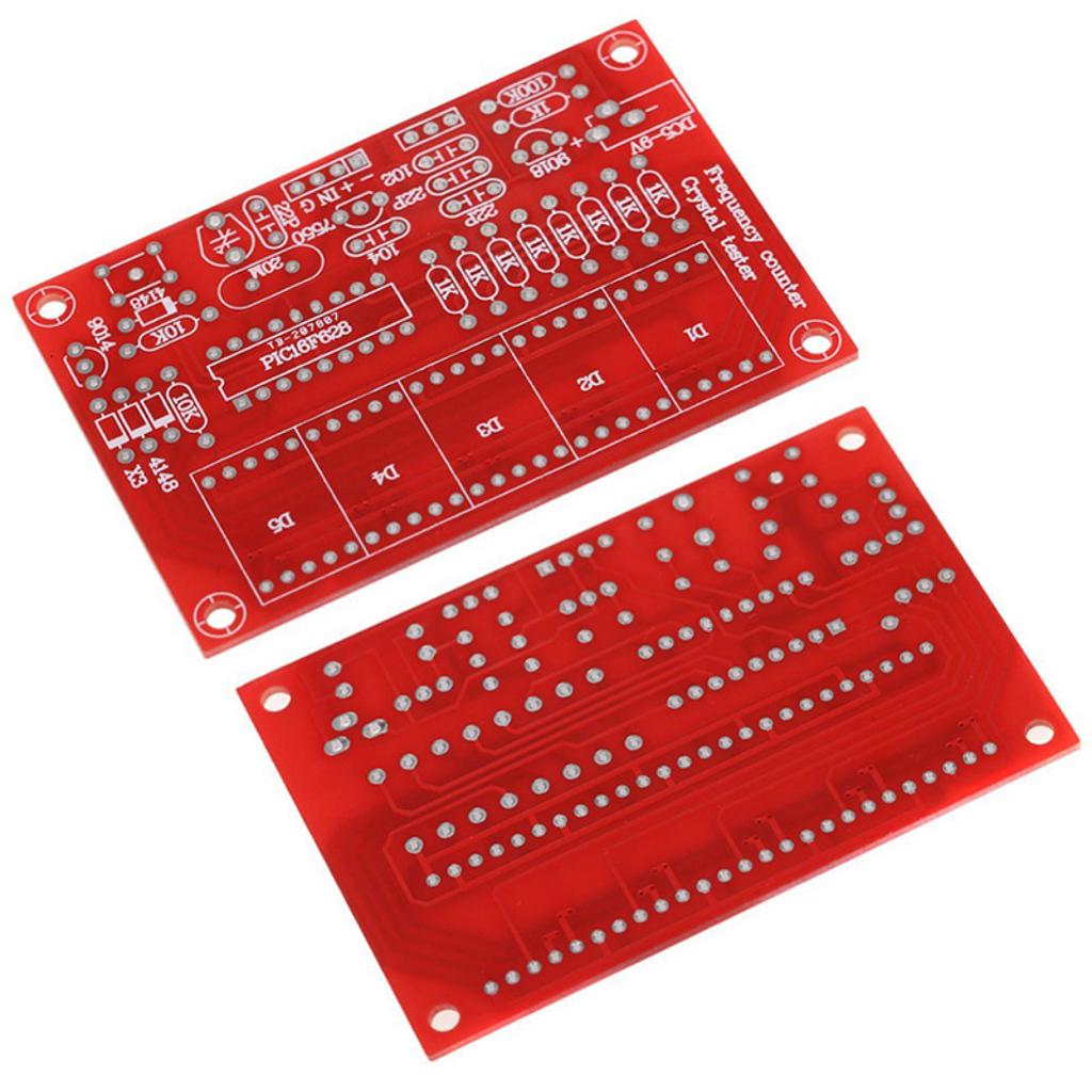 1 lot 1Hz-50MHz Frequency Counter DIY RF Kits Crystal Oscillator Meter Digital LED Tester Meter