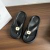 Cute flip-flops seaside leisure vacation non-slip beach cartoon apple cool slippers summer and autumn new