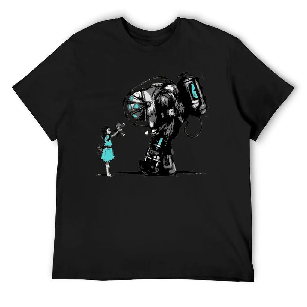Rundhals BioShock Z T-Shirt Bewegung T-Shirt Niedlich Lustig Geek Fitness US-Größe