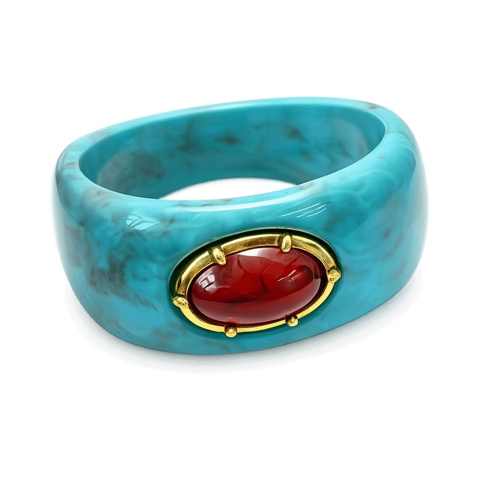Exaggerated Resin Acrylic Bracelet Irregular Chunky Cuff Vintage Geometric Wide Bangle  Vintage синий