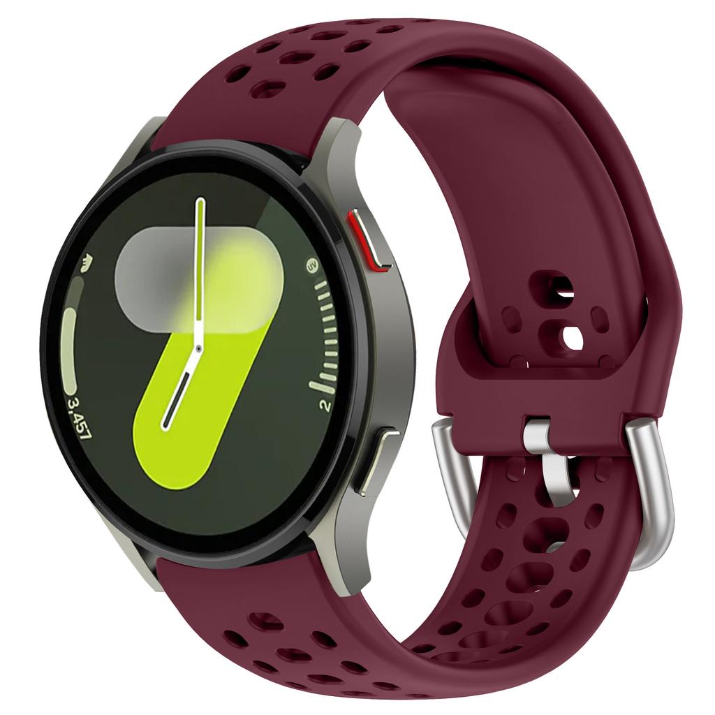 Silicone Strap For Samsung Galaxy Watch 7 6 5 4 FE 44mm 40mm Sports Breathable Bracelet Wristband Watch 6-4 Classic 47mm 46/43mm
