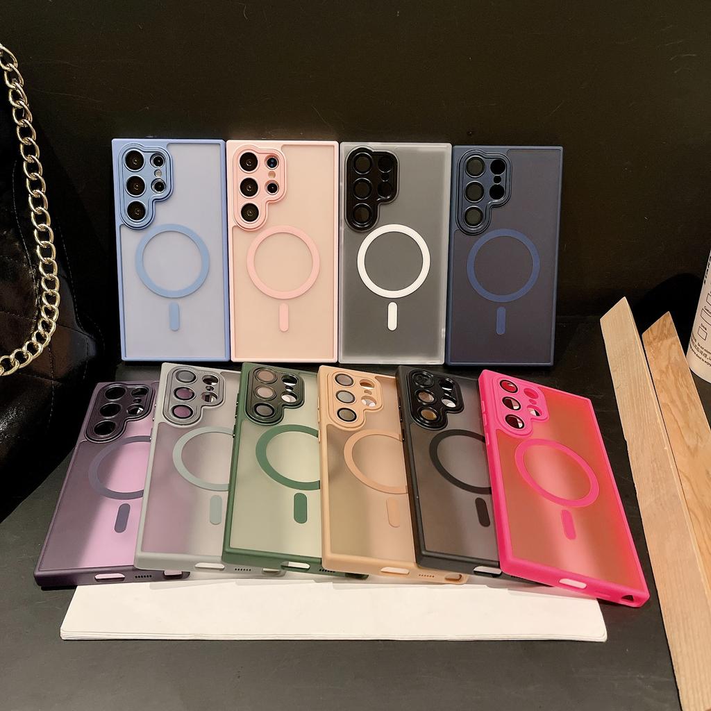 Magnetic Phone Case Suitable for Samsung S25 Ultra Protective Case Galaxy Matte Case Anti Slip New Style
