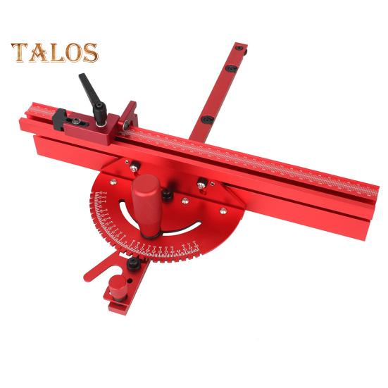 

Измеритель угла резки для настольной пилы, прочная конструкция, многоцелевой, из алюминиевого сплава, универсальный, прецизионный, с 27 угловыми упорами красный