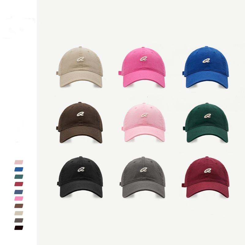 Baumwoll-Baseballkappe Damen lässige Softtop-Kappe Herren Sommer Paar Sonnenhut