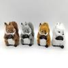 1Pc Mini Artificial Squirrel Figurines Miniatures Plush Simulation Squirrel Ornaments Fake Animal Christmas Table Decorations