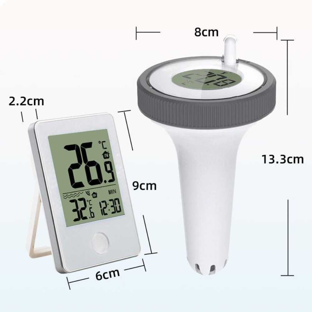 Maintenance-Free Floating Pool Thermometer Wireless Design Water Temperature Thermometer  Spa