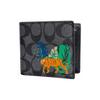 Coach Wallet [Customized Bag] 3 IN 1 Made of Magnolia Relief Printed Short Three-in-One Same Style for Men and Women The Tiger Comes Down the Mountain