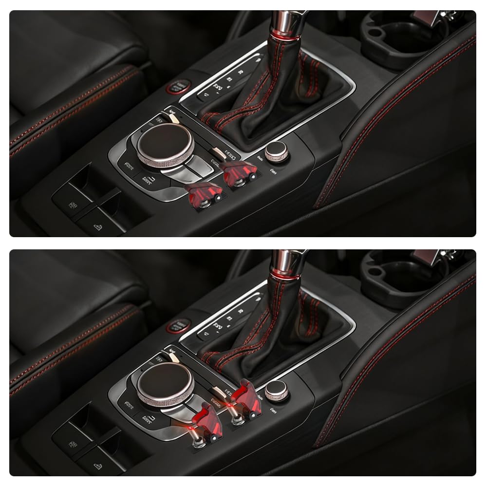 WMYCONGCONG 6 Stück 12V 20A LED Kippschalter, Blau/Rot/Grün/Weiß/Gelb/Lila, Ein/Aus SPST 3-poliger Auto-Wippschalter für Auto, LKW oder Boot