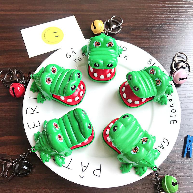 Creative Crocodile Bite Toy Keychain Cute Cartoon Bag Pendant Exquisite Children's Unique Small Toy Bulk