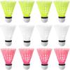 Pack of 12 Nylon Badminton Shuttlecocks for and Sports Equipment Practice, Lightweight, Durable, Indoor/Outdoor Use,