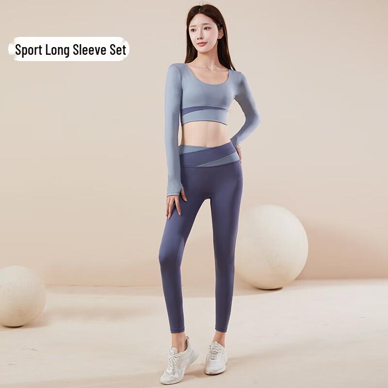 WEZHO Long Sleeve Yoga Fitness Set