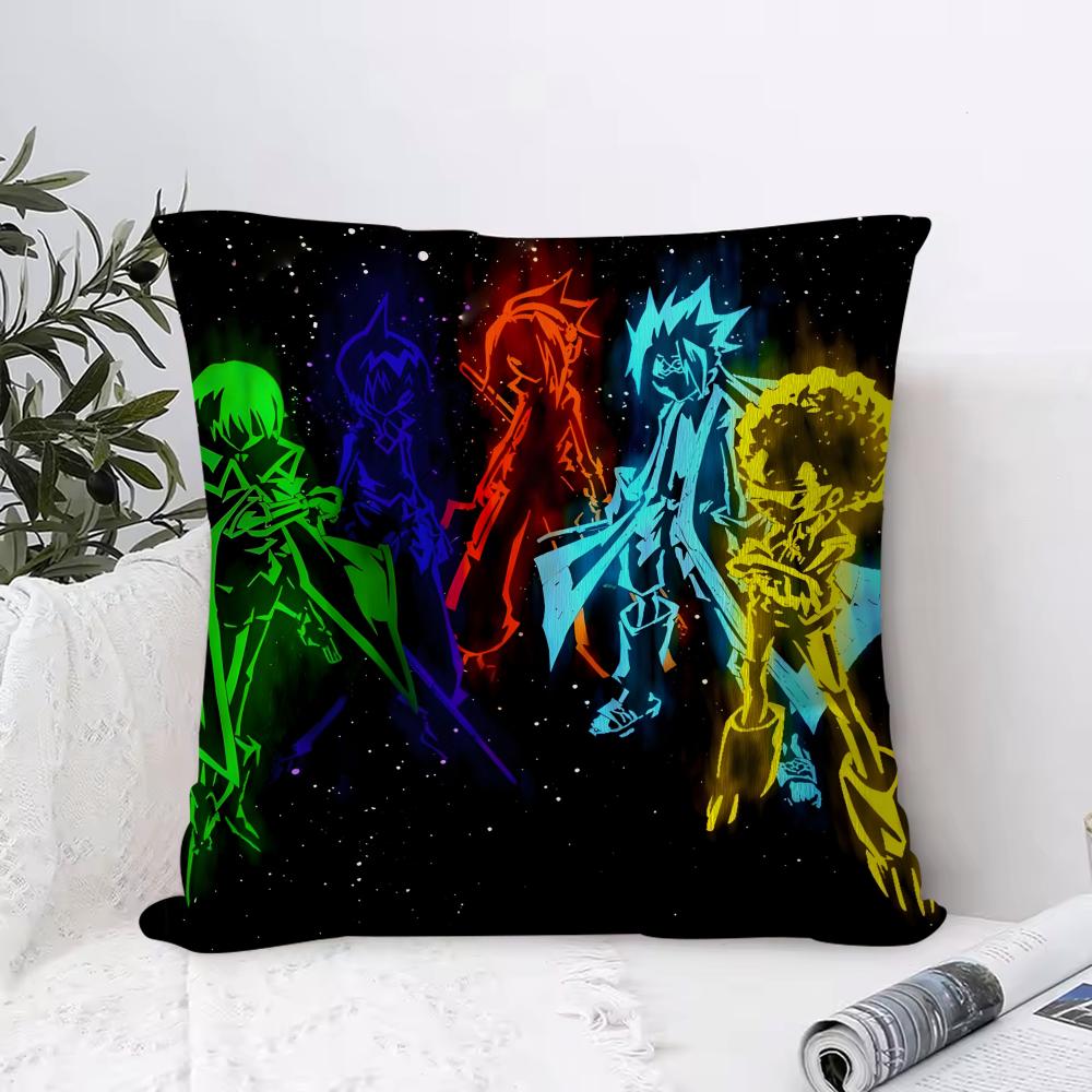 Anime Shaman King Pillow Case Ultra Soft Skin Friendly Fabric Cloud Like Comfort & Concealed Zipper