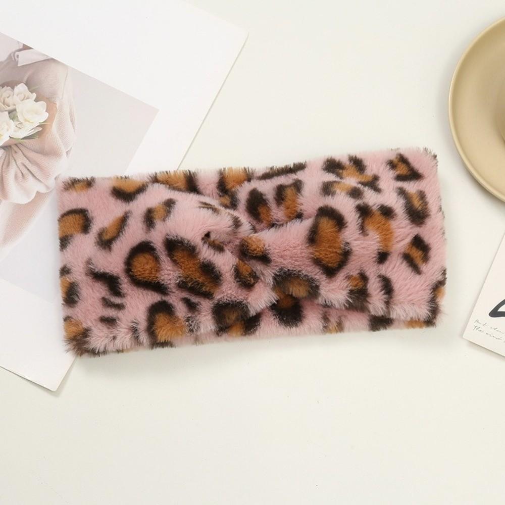 Wide Brim Elastic Headbands Leopard Print Warm Turban New Hair Accessories  Autumn Winter