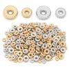 200pcs CCB Spacer Beads Flat Round Big Hole Loose Beads For Jewelry Making DIY Handmade Necklace Bracelet Accessories Findings