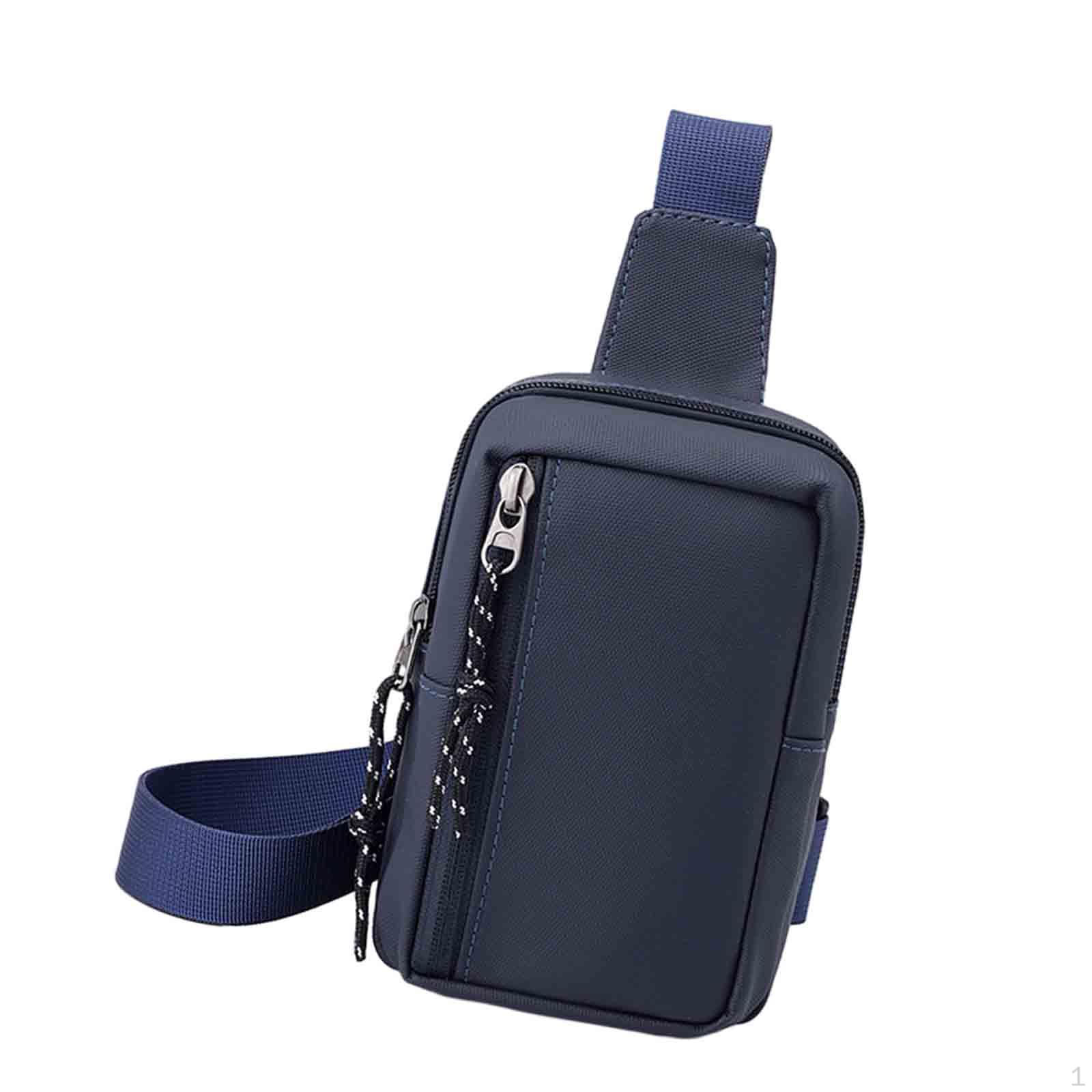 

Чоловіча нагрудна сумка через плече, легка сумка на плече, для їзди на велосипеді синій