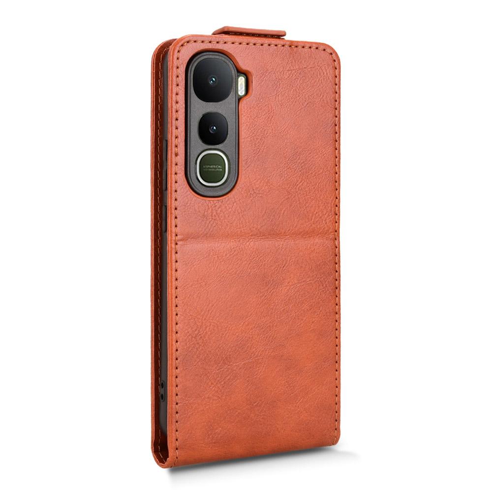 For Vivo Y400 5G Stand Case Magnetic Clasp Vertical Flip Leather Phone Cover with Card Holder