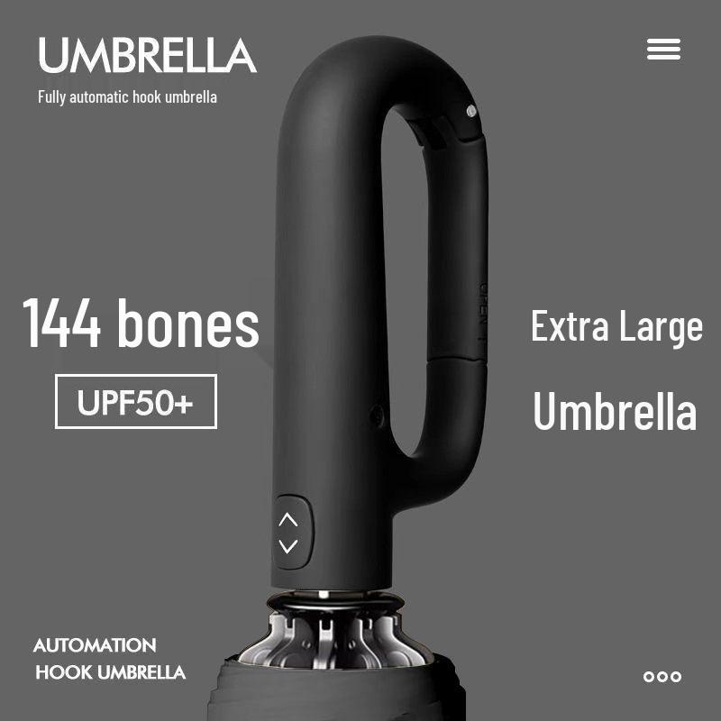 Men's Quick-Drying Windproof UV Protection Automatic Umbrella for Sun/Rain