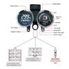 Digital Display Cluster Speedometer Odometer Dashboard Suitable for GN125 Waterproof Motorbike Instrument LED Tachometer